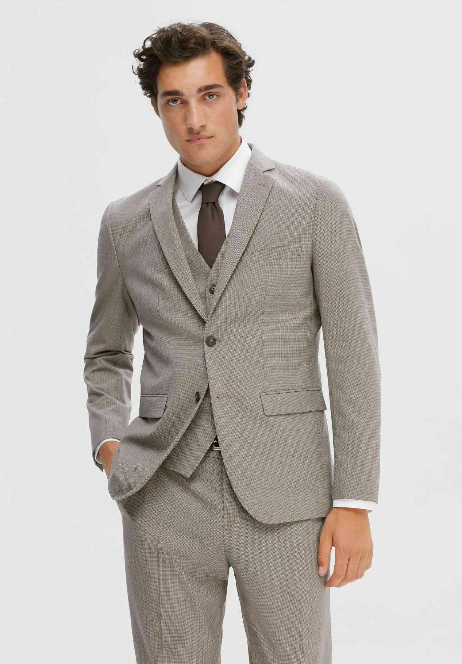 Selected Homme Einreihiger - Blazer - Dark Earth 1 Selected Homme Einreihiger - Blazer - Dark Earth