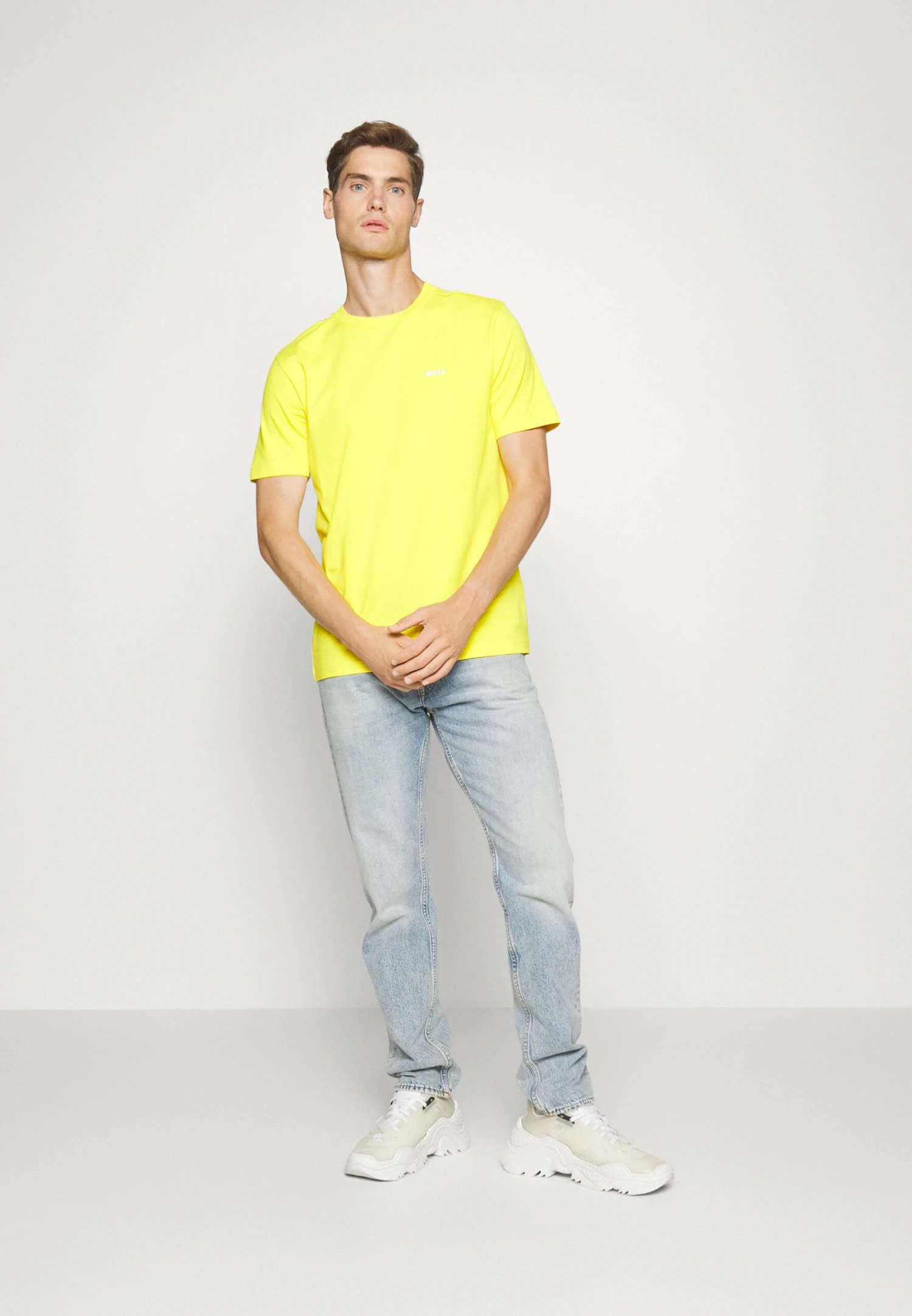 Boss T-Shirt Basic - Bright Yellow 2 Boss T-Shirt Basic - Bright Yellow - Afbeelding 2