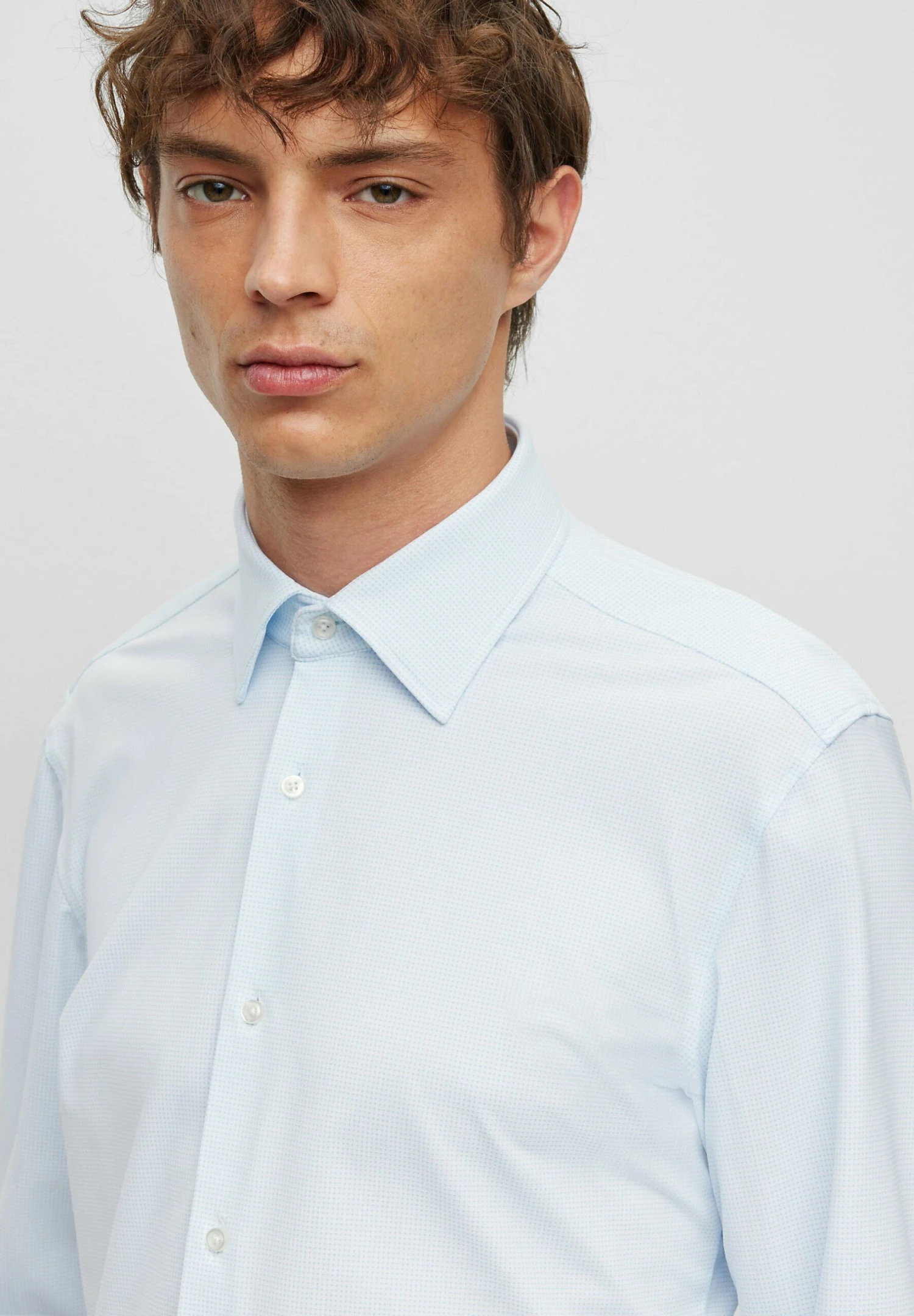 Boss P-Hank-Kent-C1 - Zakelijk Overhemd - Light Blue One 4 Boss P-Hank-Kent-C1 - Zakelijk Overhemd - Light Blue One - Afbeelding 4