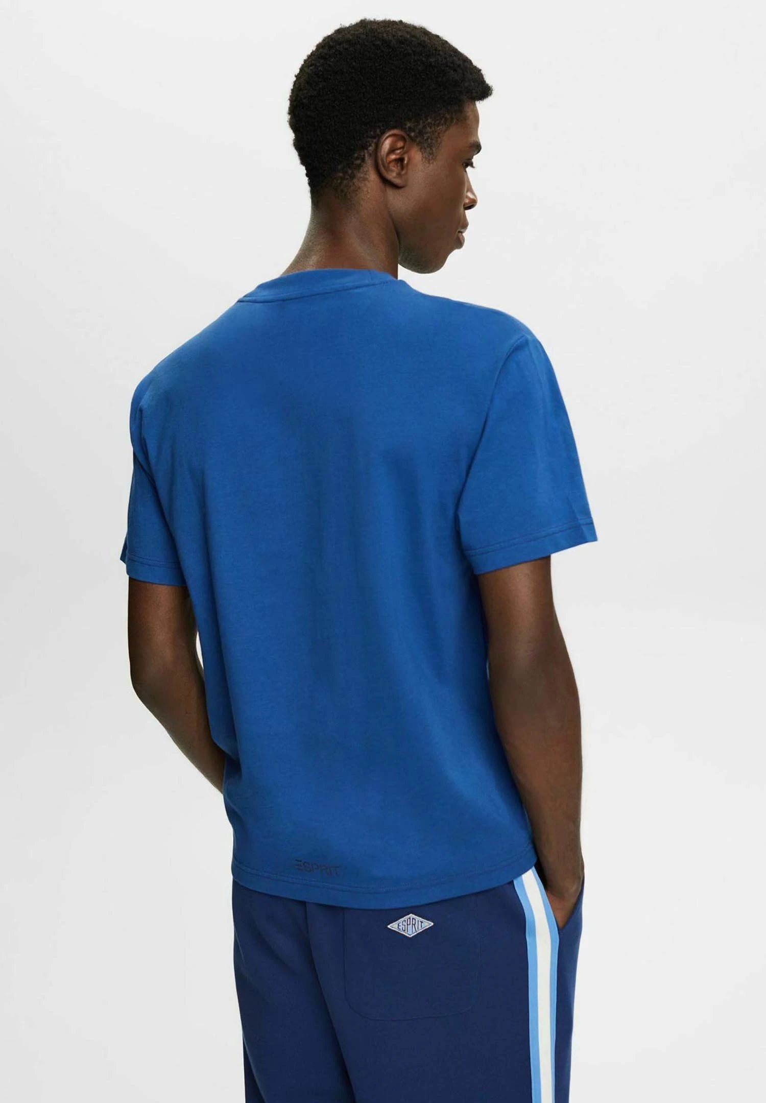 ESPRIT Mit Delfinprint - T-Shirt Basic - Bright Blue 3 ESPRIT Mit Delfinprint - T-Shirt Basic - Bright Blue - Afbeelding 3