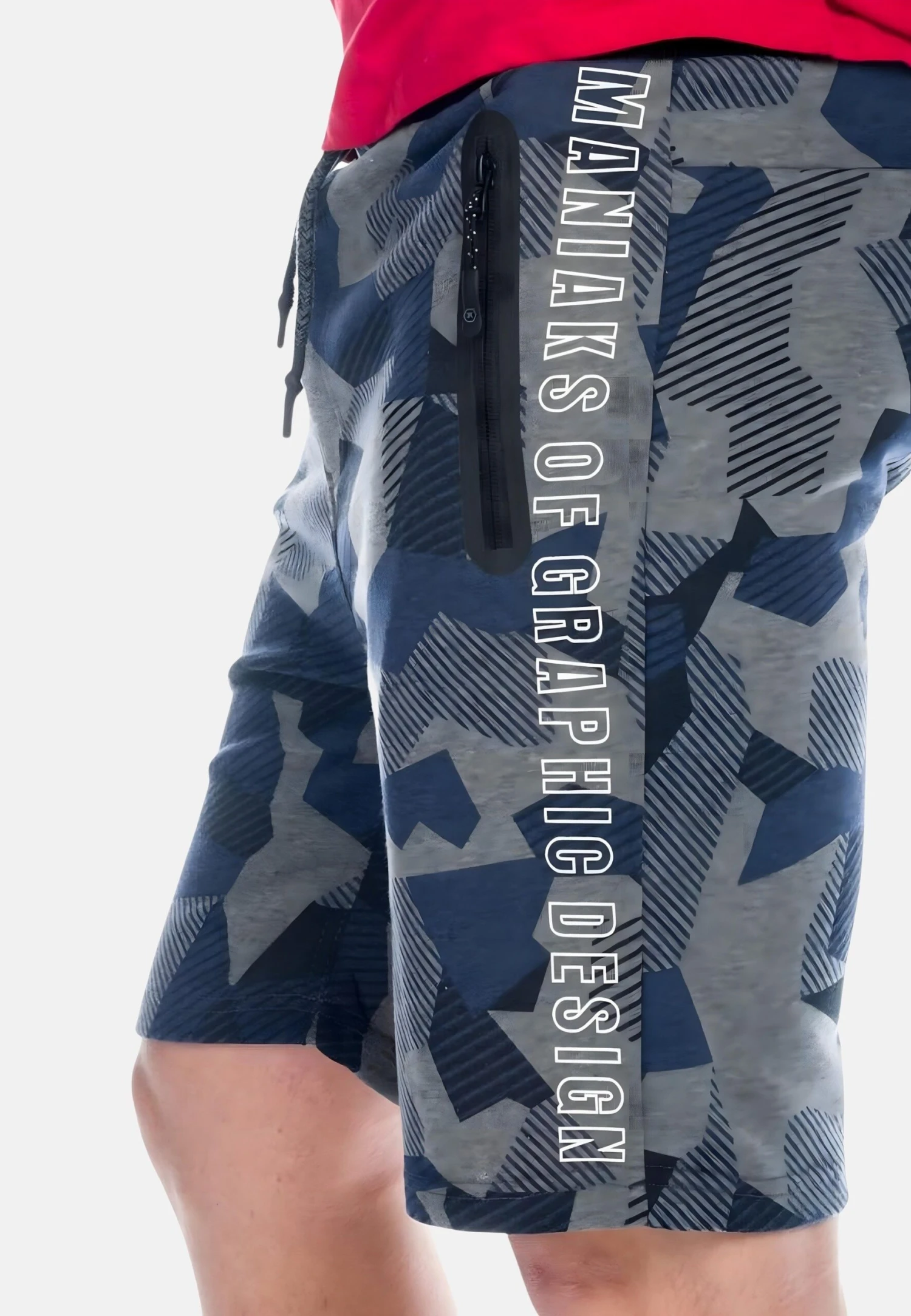 Koroshi Plush Camouflage Cam - Shorts - Azul Blue 5 Koroshi Plush Camouflage Cam - Shorts - Azul Blue - Afbeelding 5