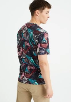 WE FASHION Slim Fit Dessin - T-Shirt Print - Light Blue -Next Verkoopwinkel 056a800127bd46b6babf827a445a1192