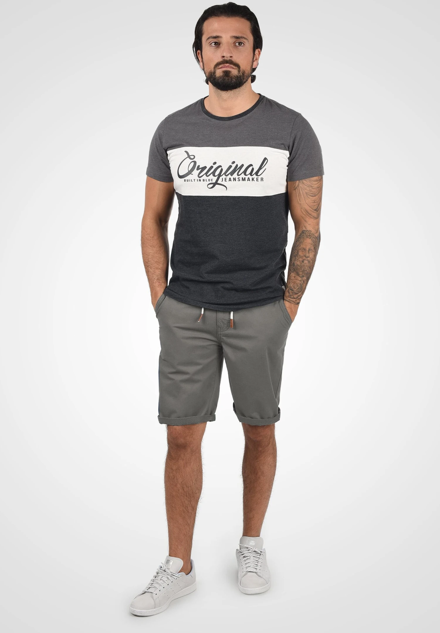 Blend Bhkaito - Shorts - Mottled Dark Grey 2 Blend Bhkaito - Shorts - Mottled Dark Grey - Afbeelding 2