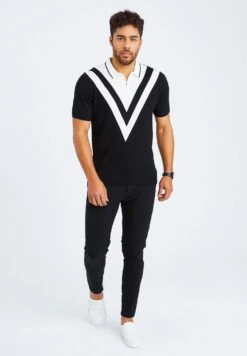 Fein - Poloshirt - Schwarz-Ecru -Next Verkoopwinkel 07f1ae04b140455d9518c9281aa1de2f