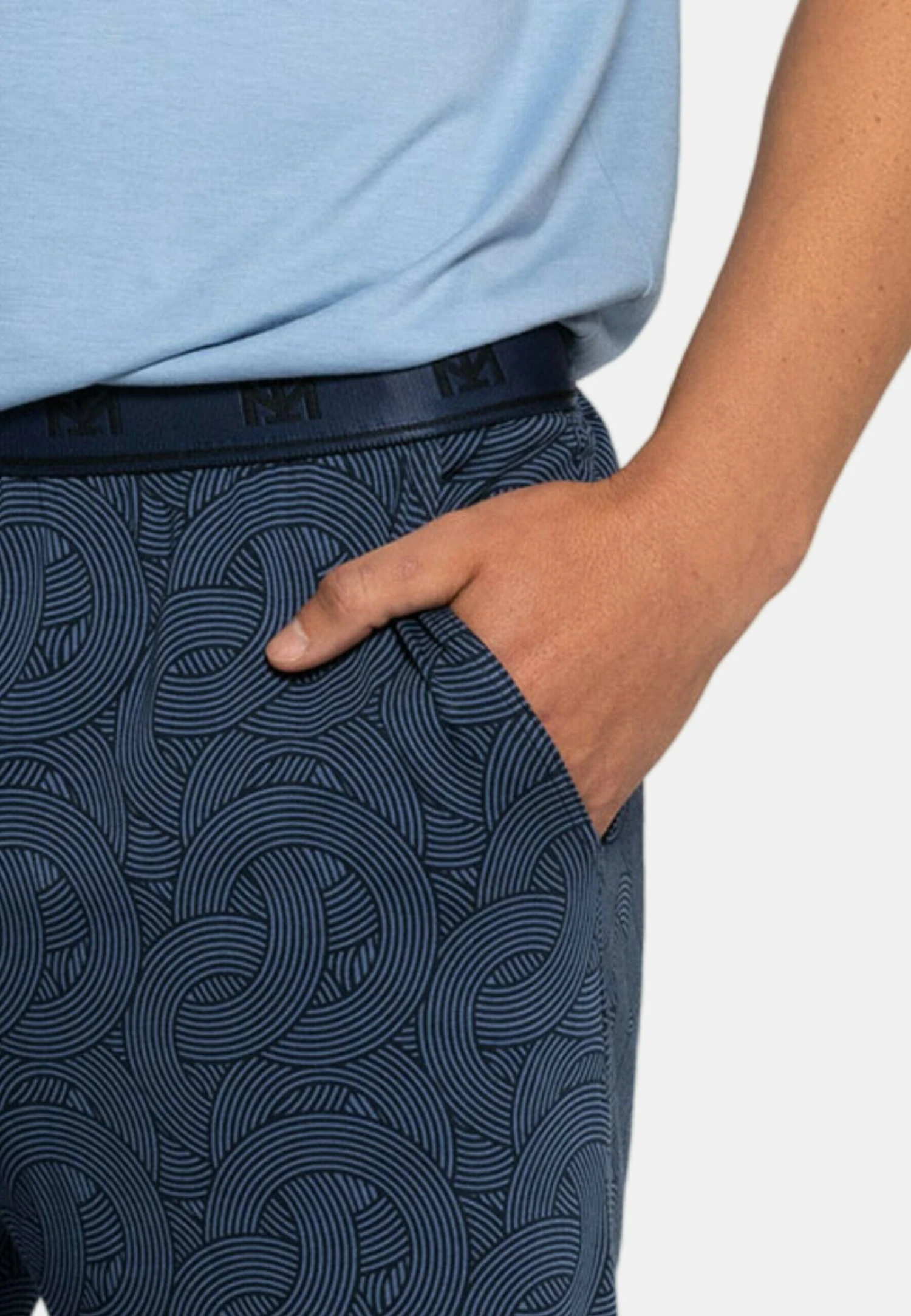 Set Wavy - Pyjama - Bleu 3 Set Wavy - Pyjama - Bleu - Afbeelding 3