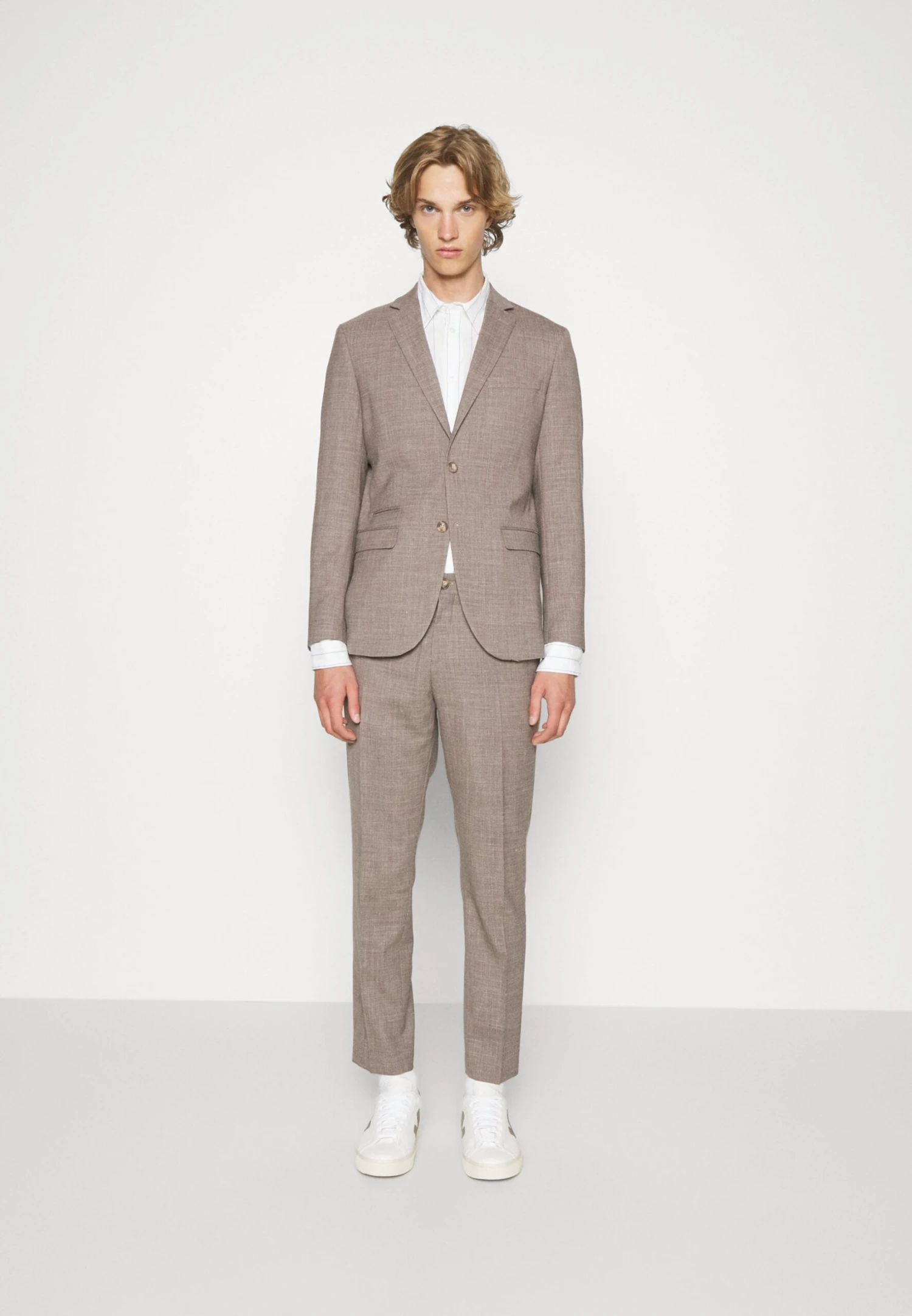 Selected Homme Slhslim Suit Set - Kostuum - Dark Sand Melange 1 Selected Homme Slhslim Suit Set - Kostuum - Dark Sand Melange