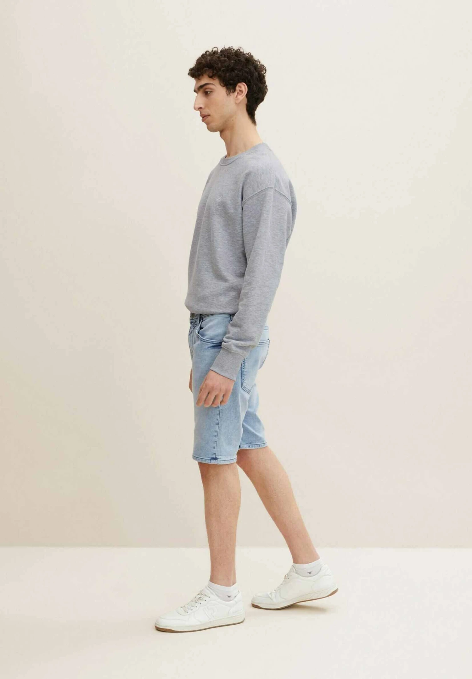 TOM TAILOR Denim Jeansshort - Used Light Stone Blue Denim 4 TOM TAILOR Denim Jeansshort - Used Light Stone Blue Denim - Afbeelding 4