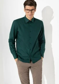 Voiey - Zakelijk Overhemd - Green