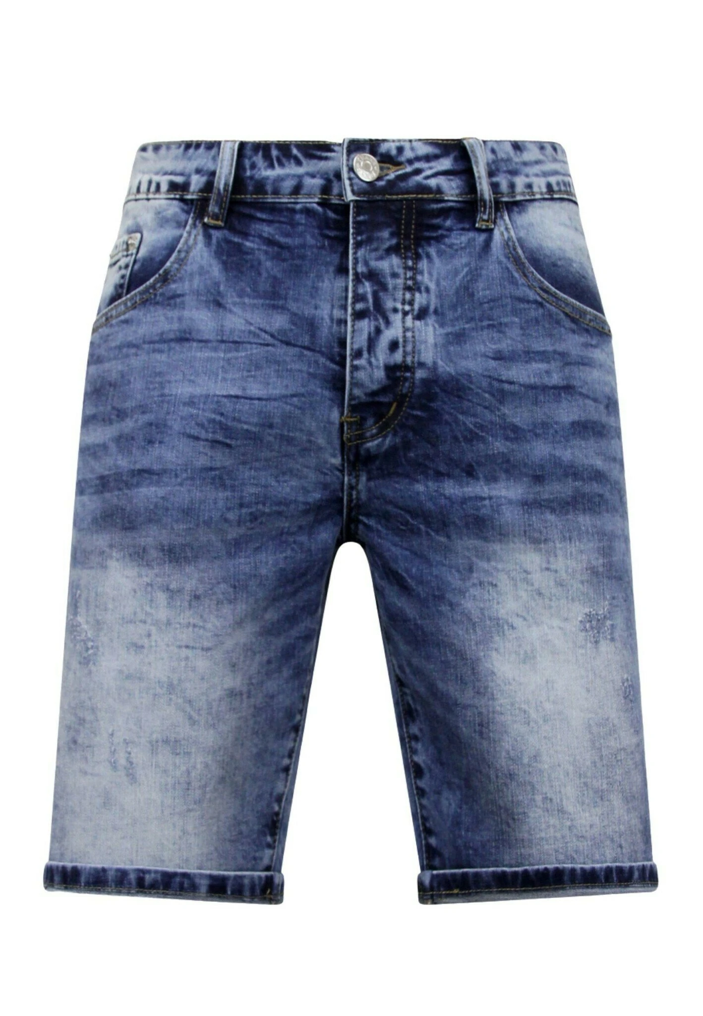 Jeansshort - Blauw 1 Jeansshort - Blauw