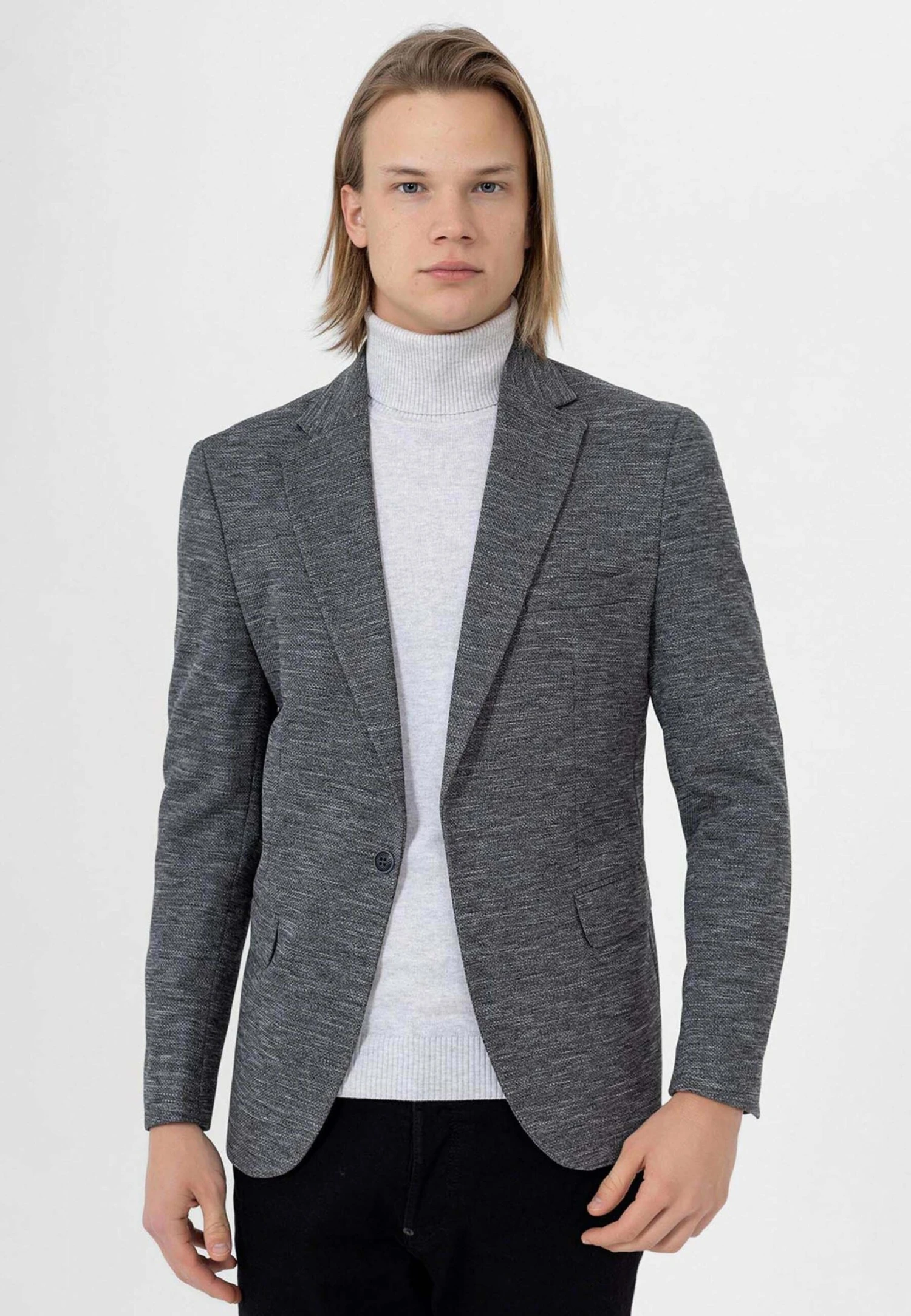 Blazer - Antracite Melange 1 Blazer - Antracite Melange