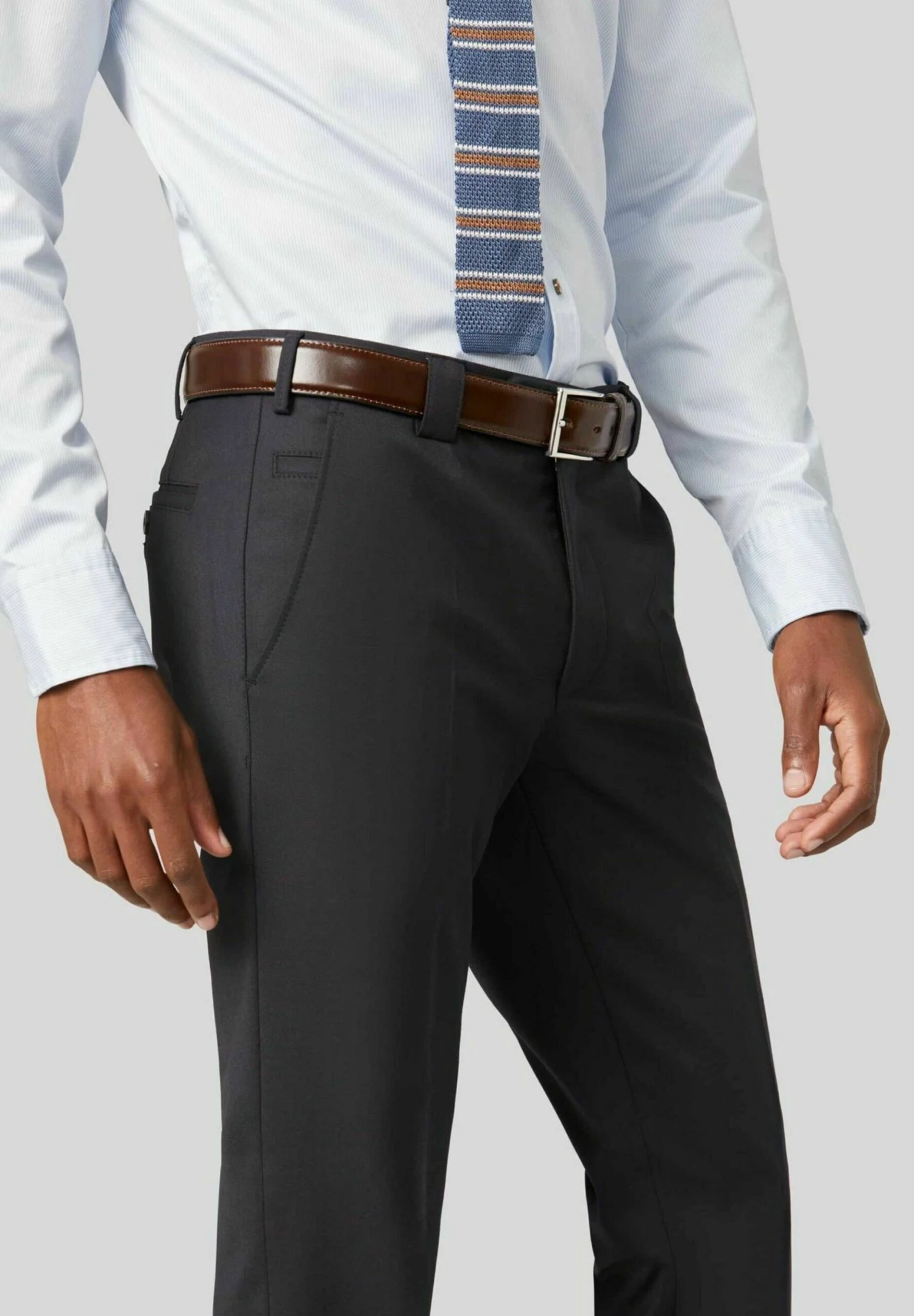 Meyer Roma - Pantalon - Blau Meliert 4 Meyer Roma - Pantalon - Blau Meliert - Afbeelding 4