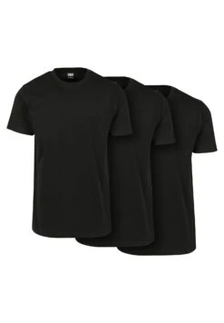 URBAN CLASSICS 3 Pack - T-Shirt Basic - Black