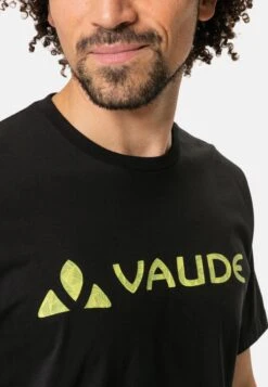 VAUDE Logo - T-Shirt Print - Black Yellow -Next Verkoopwinkel 13cbf17284ed43dc847559a6cb791174