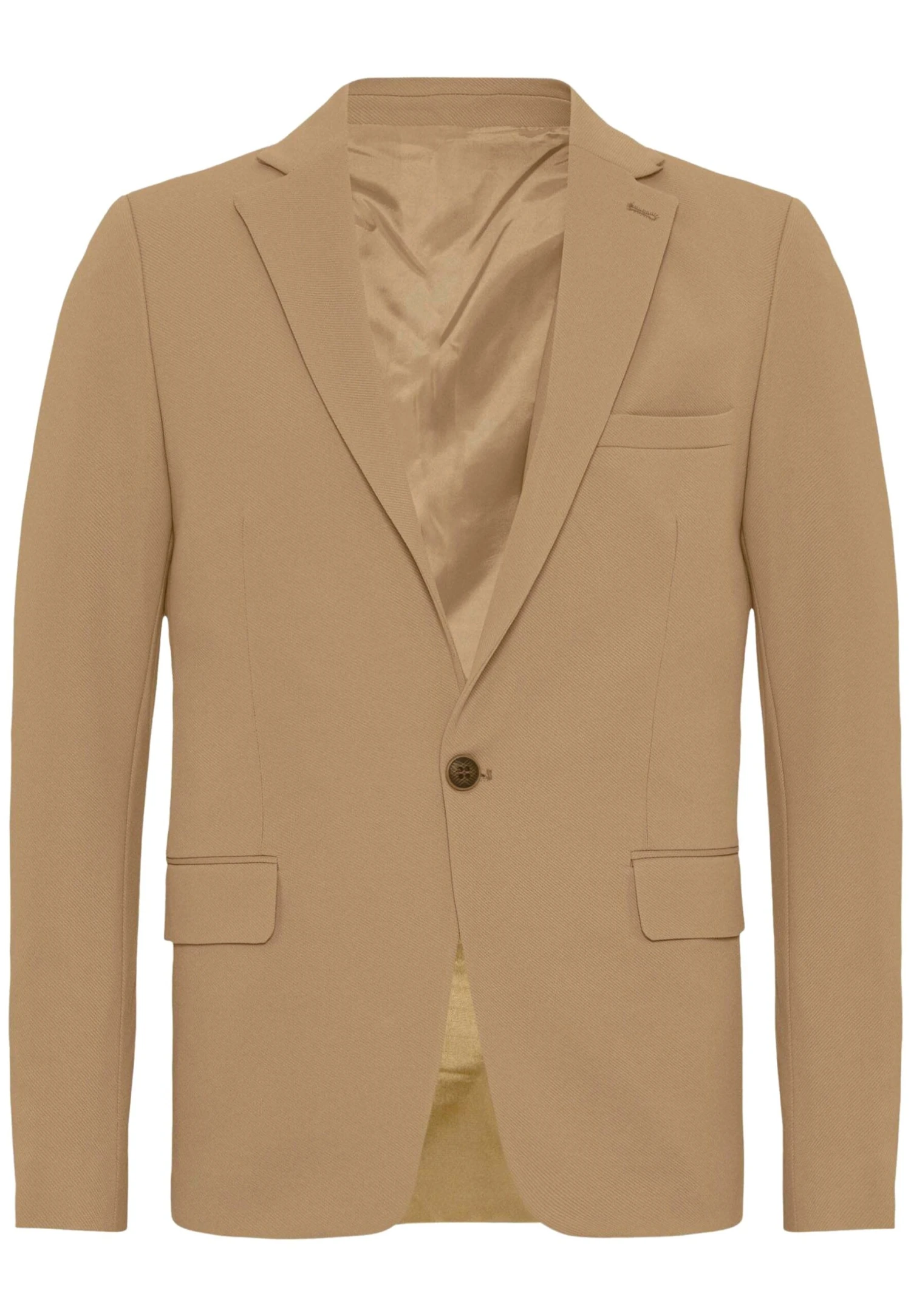 Slim Fit - Blazer - Stone 1 Slim Fit - Blazer - Stone