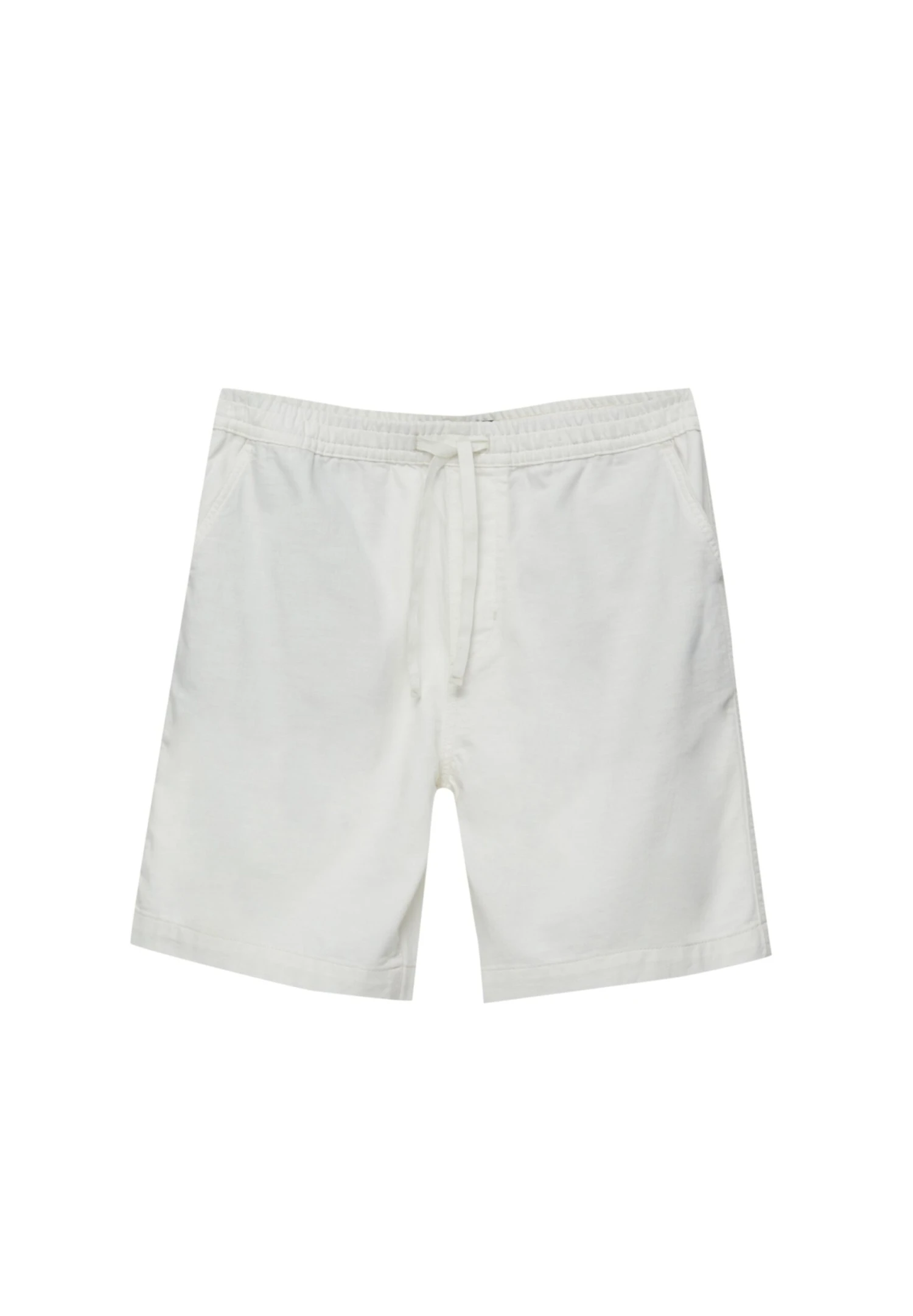 PULL & BEAR With Drawstring-Bermuda- Shorts - White 6 PULL & BEAR With Drawstring-Bermuda- Shorts - White - Afbeelding 6