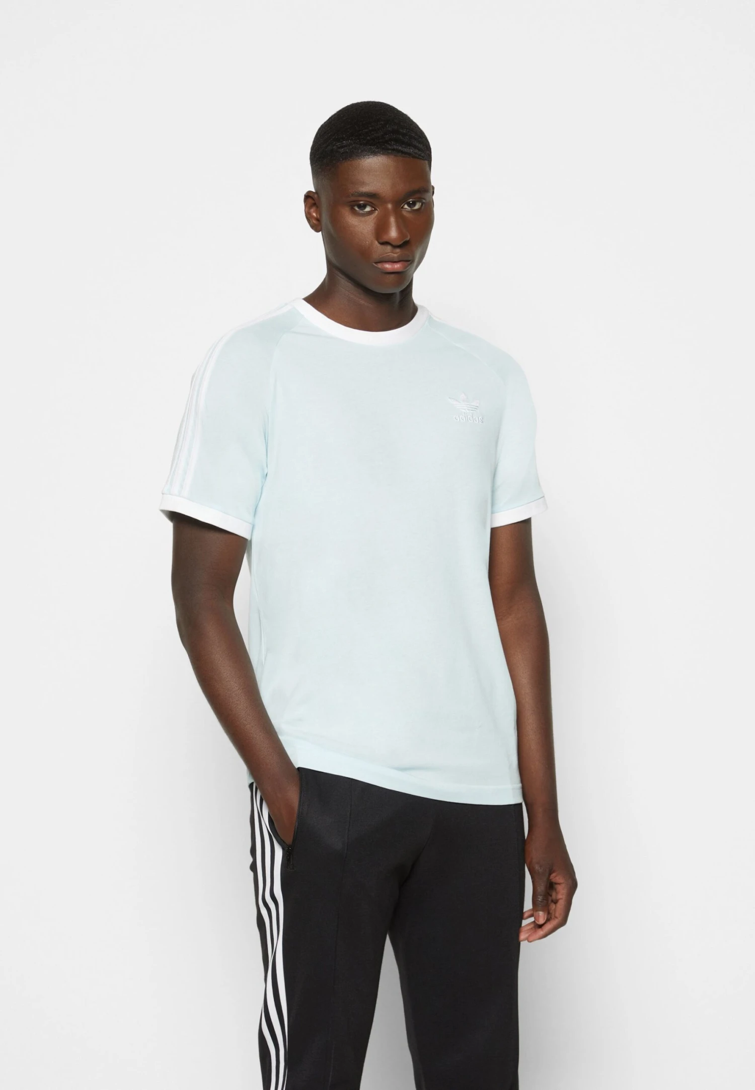 Adidas Originals Trace Tee - T-Shirt Basic - Almost Blue 3 Adidas Originals Trace Tee - T-Shirt Basic - Almost Blue - Afbeelding 3