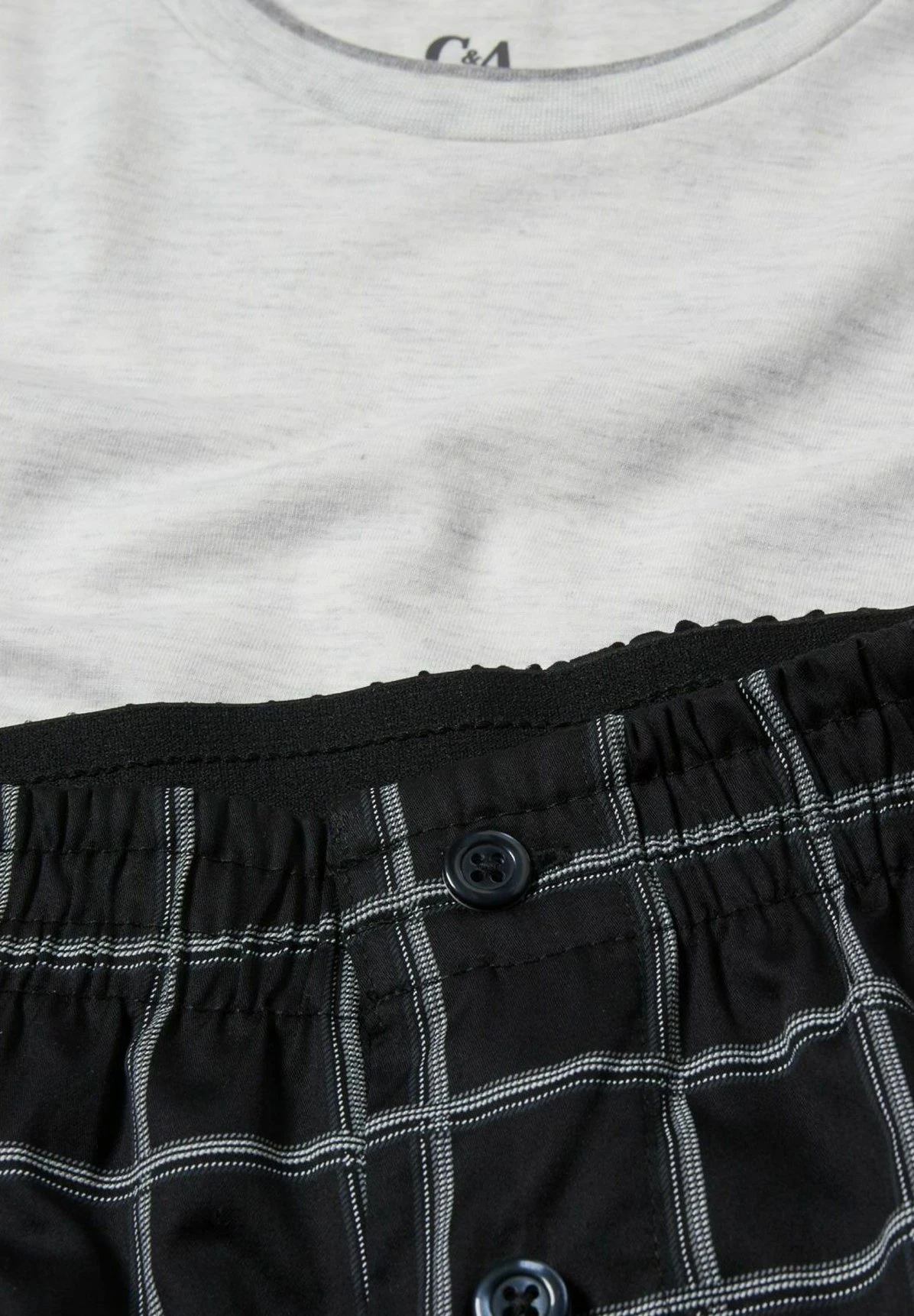 Set 2 Teile 1 Preis - Pyjama - White 4 Set 2 Teile 1 Preis - Pyjama - White - Afbeelding 4