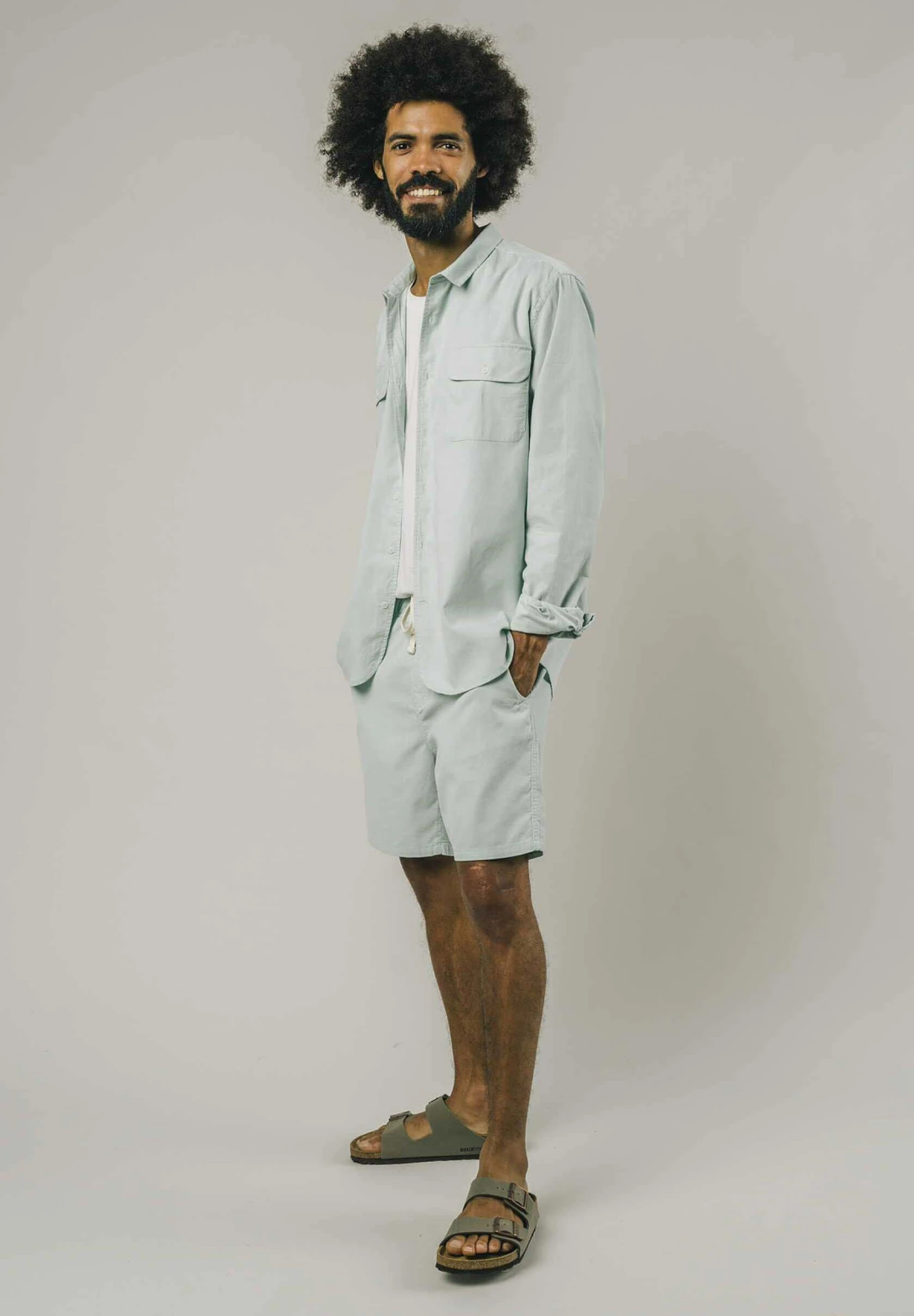 Brava Fabrics Corduroy- Shorts - Blue 2 Brava Fabrics Corduroy- Shorts - Blue - Afbeelding 2