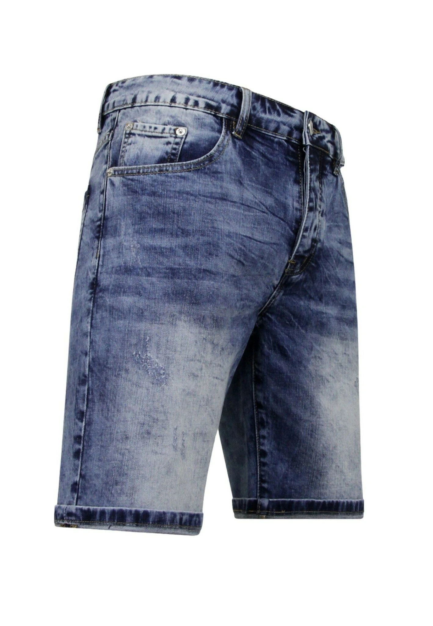Jeansshort - Blauw 3 Jeansshort - Blauw - Afbeelding 3