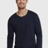 Schiesser Mit Knopfleiste - Pyjamashirt - Dark Blue -Next Verkoopwinkel 19515aaa6b2047aa9cf55592e068a775
