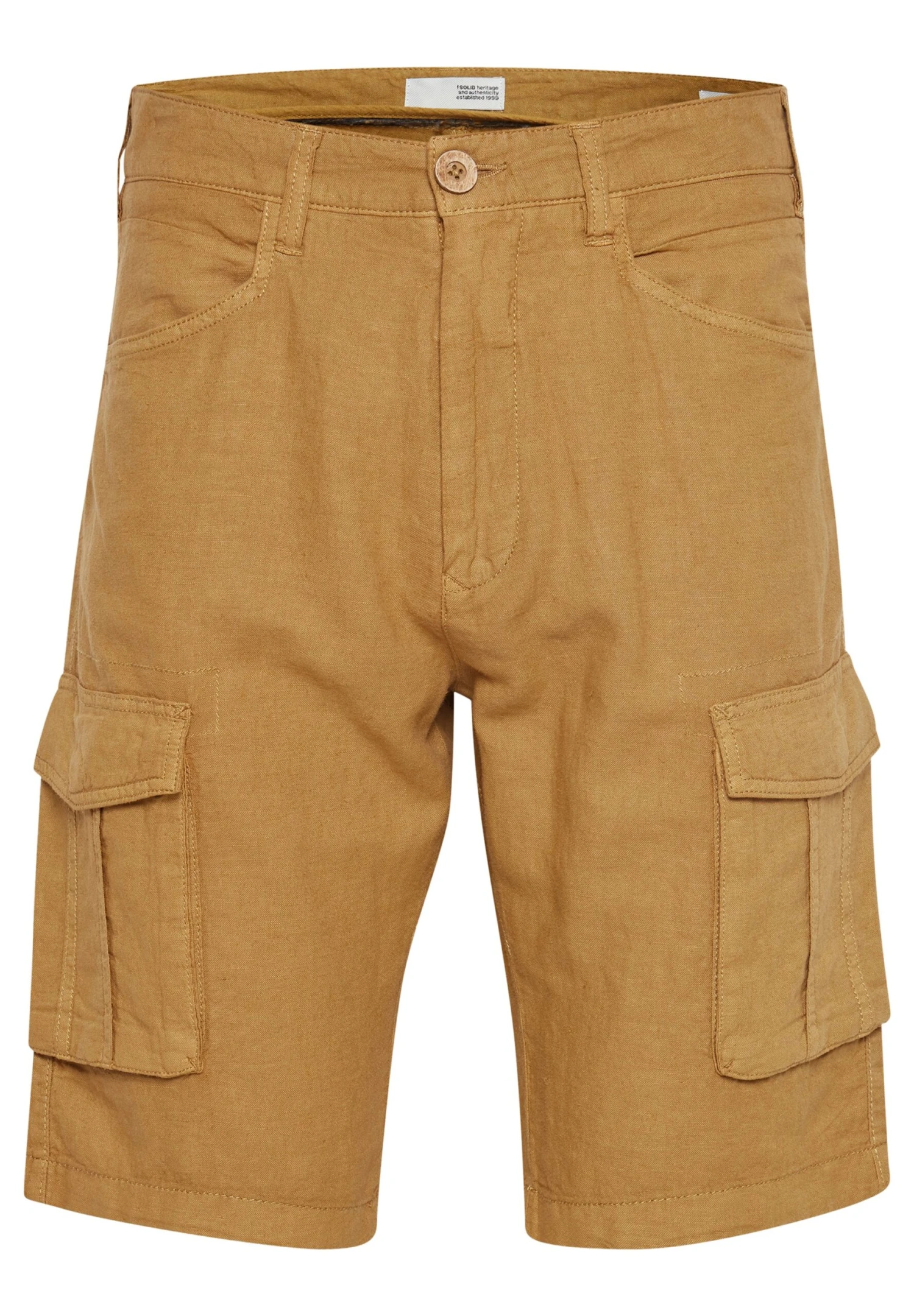 Solid Sdpovl Cargo Linen - Shorts - Dull Gold 6 Solid Sdpovl Cargo Linen - Shorts - Dull Gold - Afbeelding 6