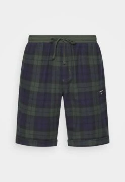 BJØRN BORG Core Flanell Shorts - Pyjamabroek - Blue/Green
