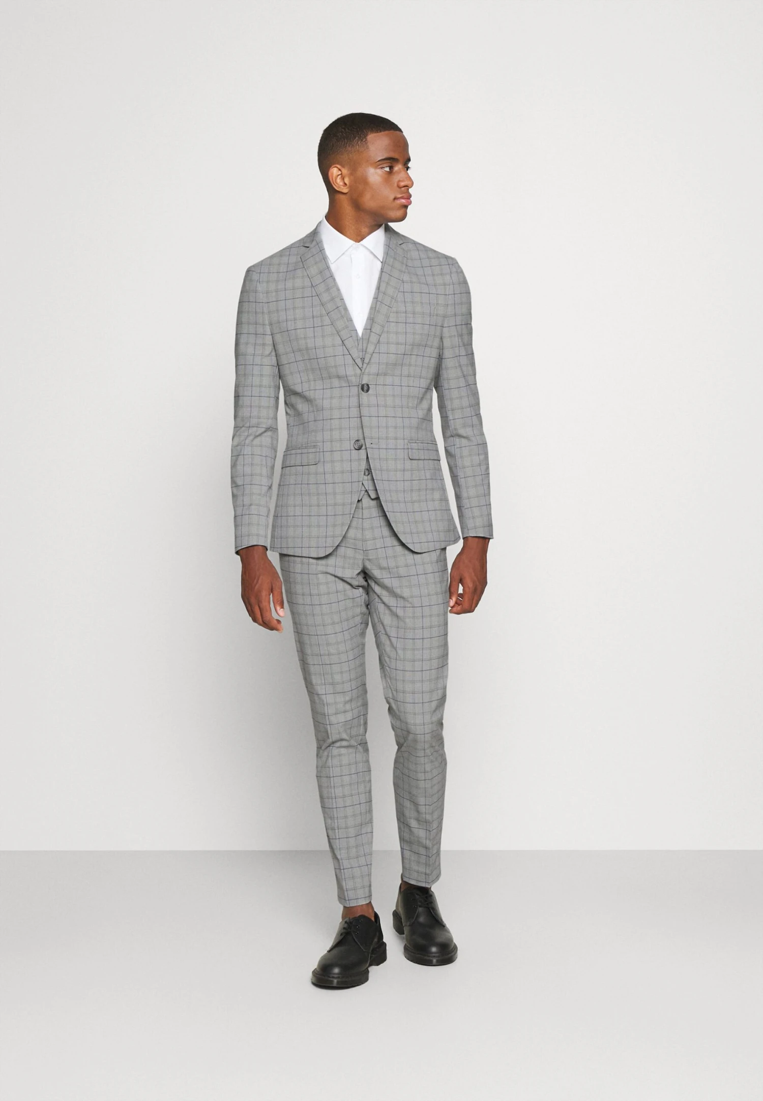 The Fashion Suit Piece Check - Kostuum - Grey 1 The Fashion Suit Piece Check - Kostuum - Grey