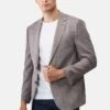 Comfort Fit- Blazer - Black Beige