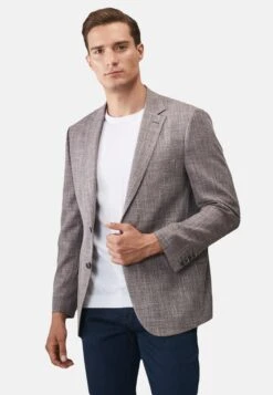Comfort Fit- Blazer - Black Beige