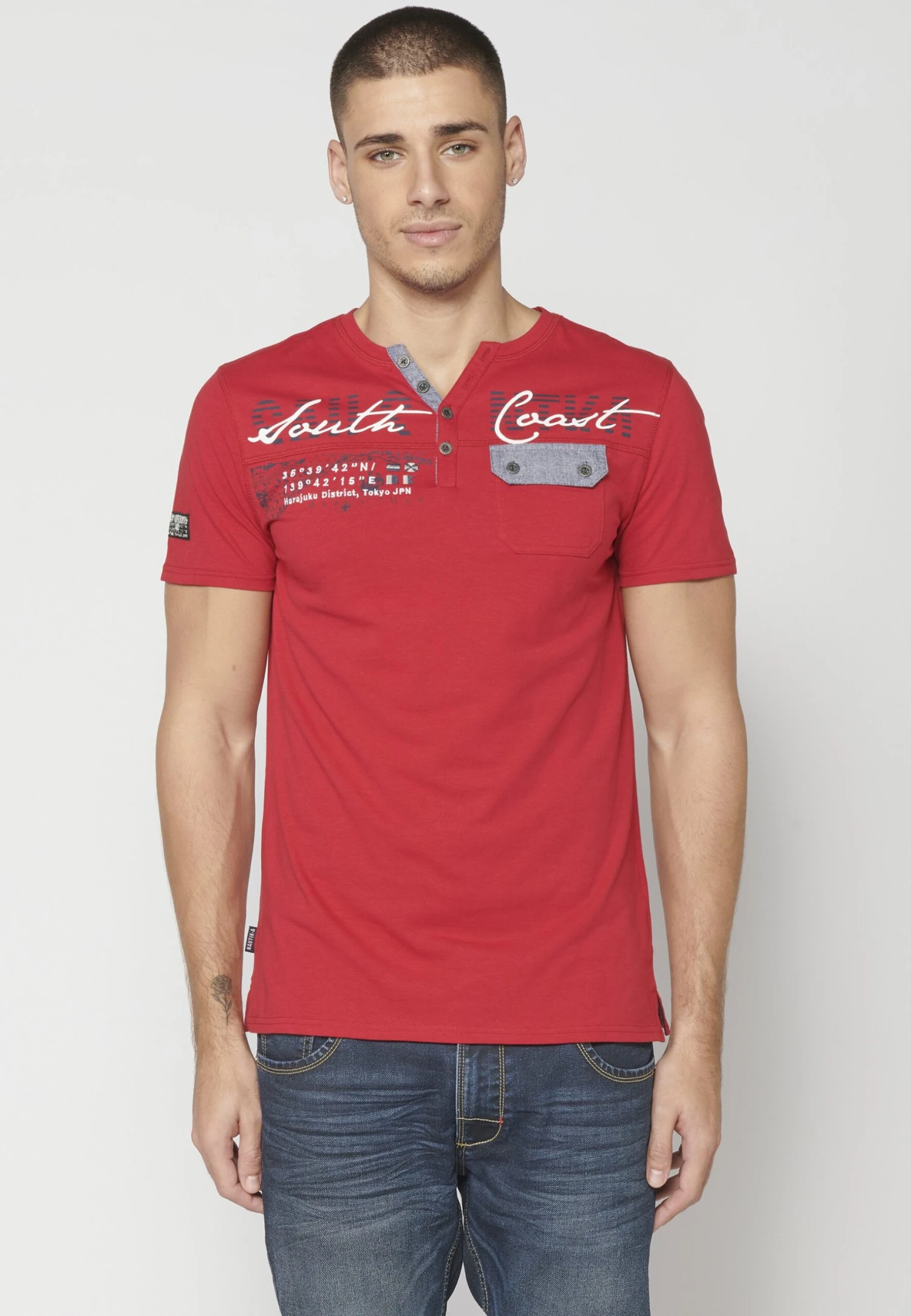 Koroshi Short Sleeve - T-Shirt Print - Rojo Red 1 Koroshi Short Sleeve - T-Shirt Print - Rojo Red