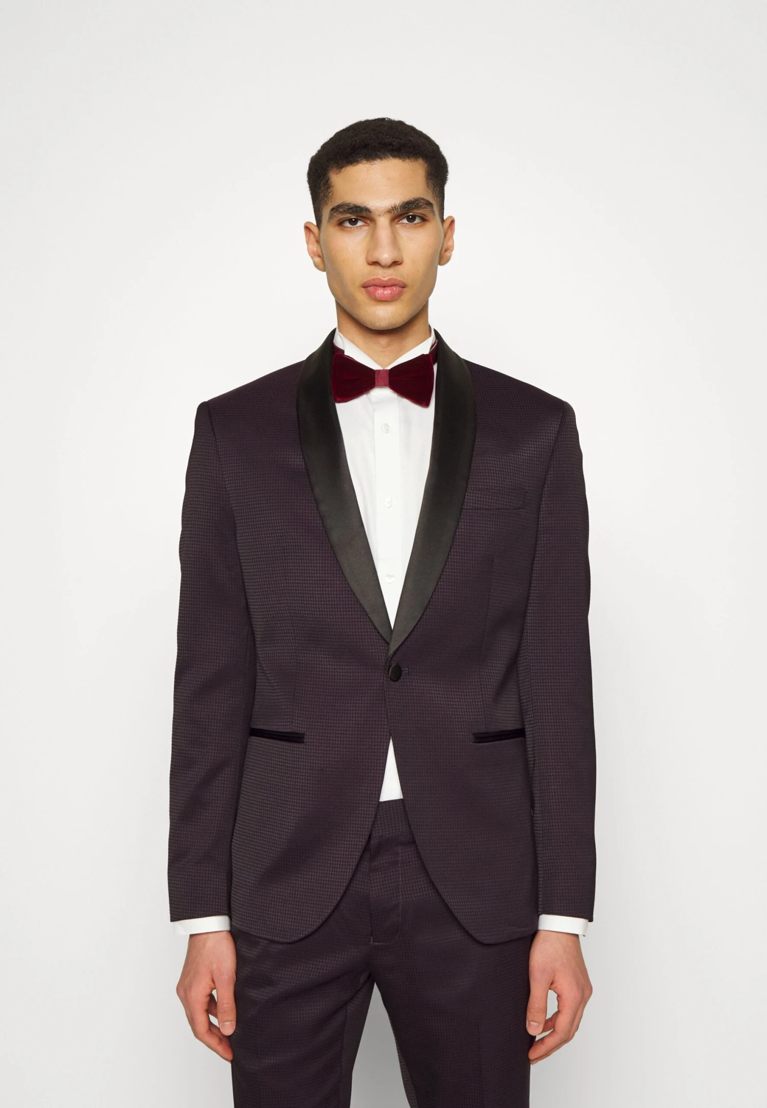 The Fashion Tux Shawl Collar - Kostuum - Bordeaux 3 The Fashion Tux Shawl Collar - Kostuum - Bordeaux - Afbeelding 3