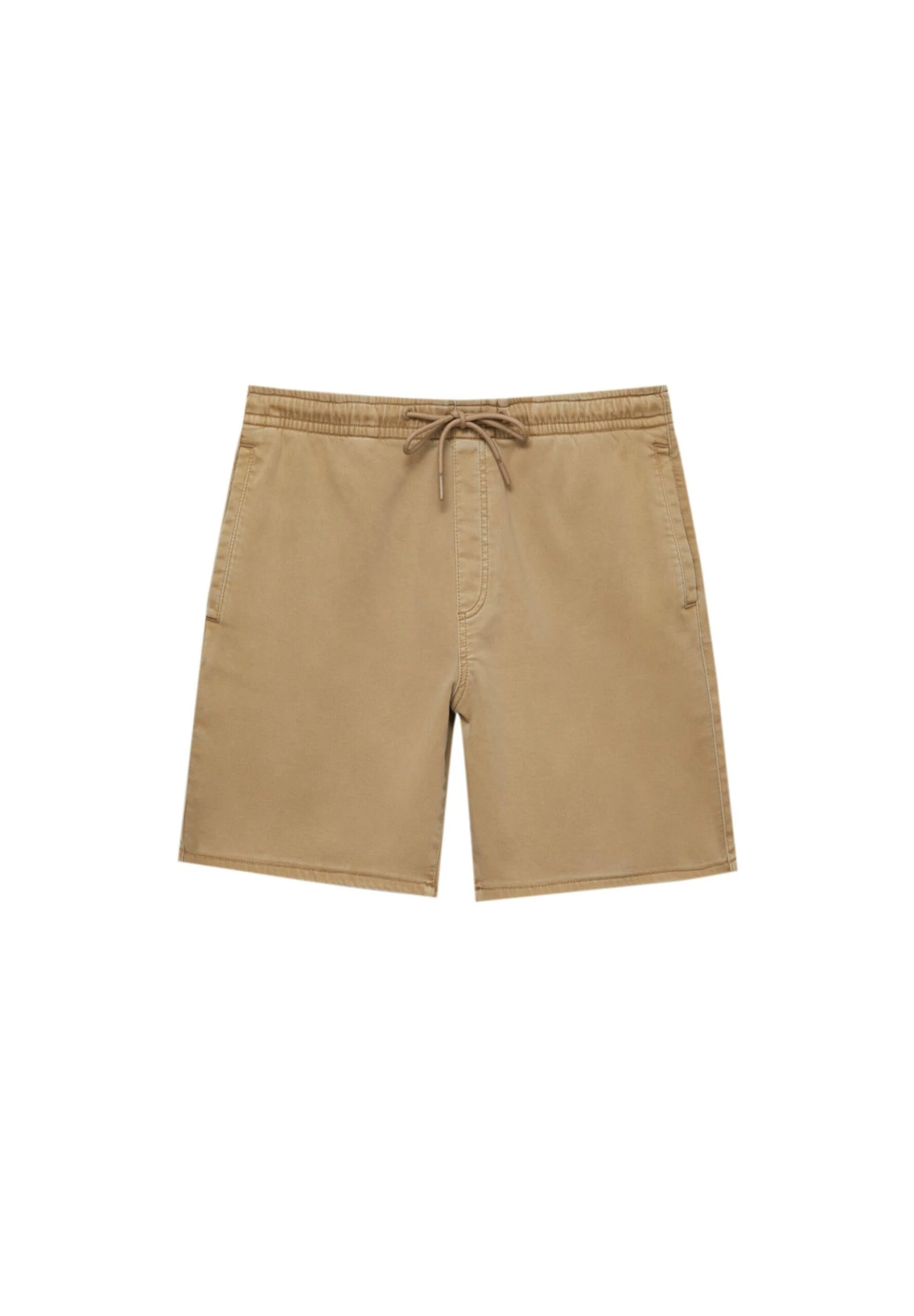 PULL & BEAR Basic Bermuda Joggers - Shorts - Ochre 6 PULL & BEAR Basic Bermuda Joggers - Shorts - Ochre - Afbeelding 6