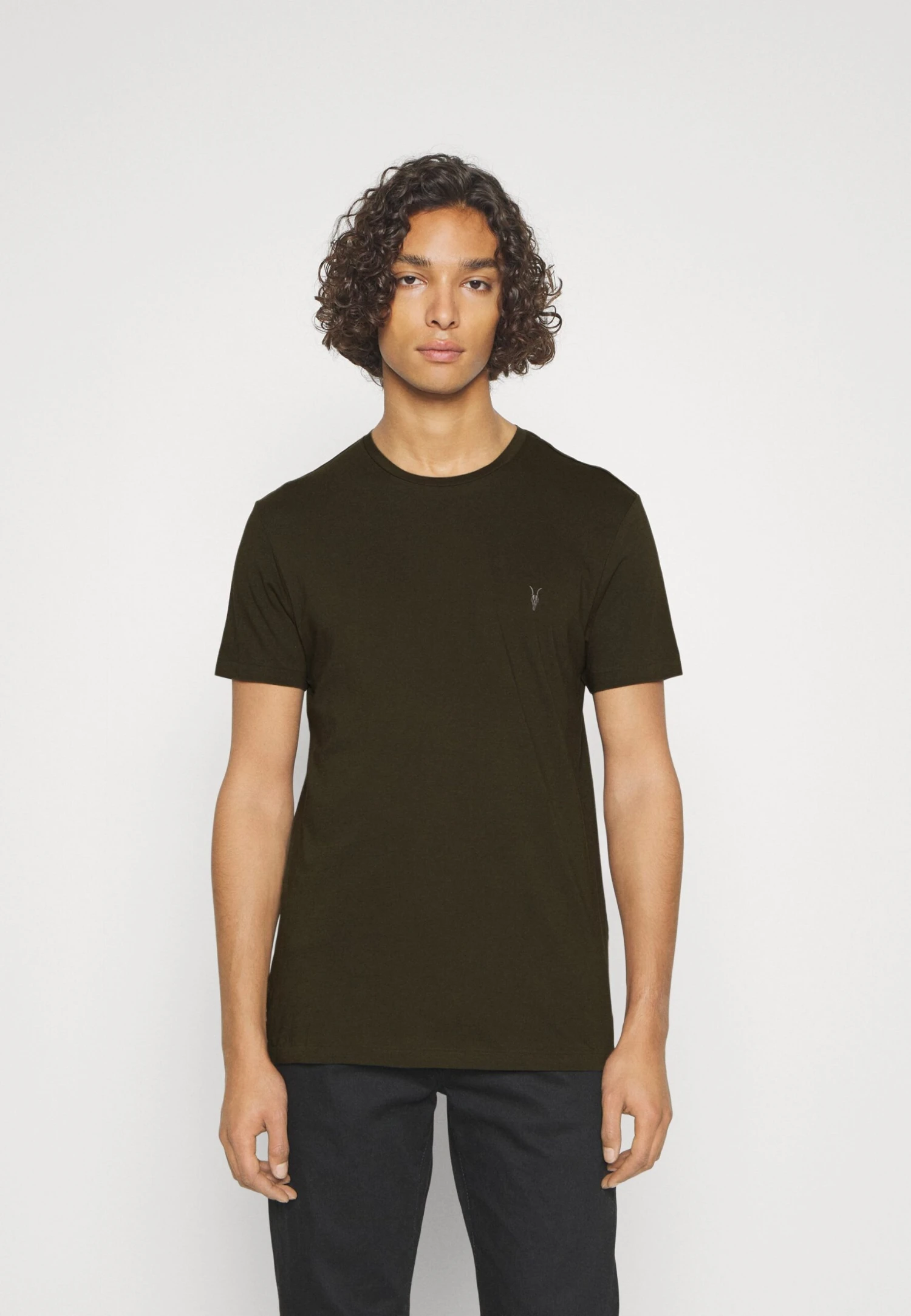 AllSaints Tonic Crew - T-Shirt Basic - Park Green 1 AllSaints Tonic Crew - T-Shirt Basic - Park Green