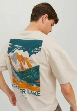 Jack & Jones Crew Neck - T-Shirt Print - Moonbeam 12 Jack & Jones Crew Neck - T-Shirt Print - Moonbeam -Next Verkoopwinkel 234fa3d13a8c4effb3361597e03d7a93