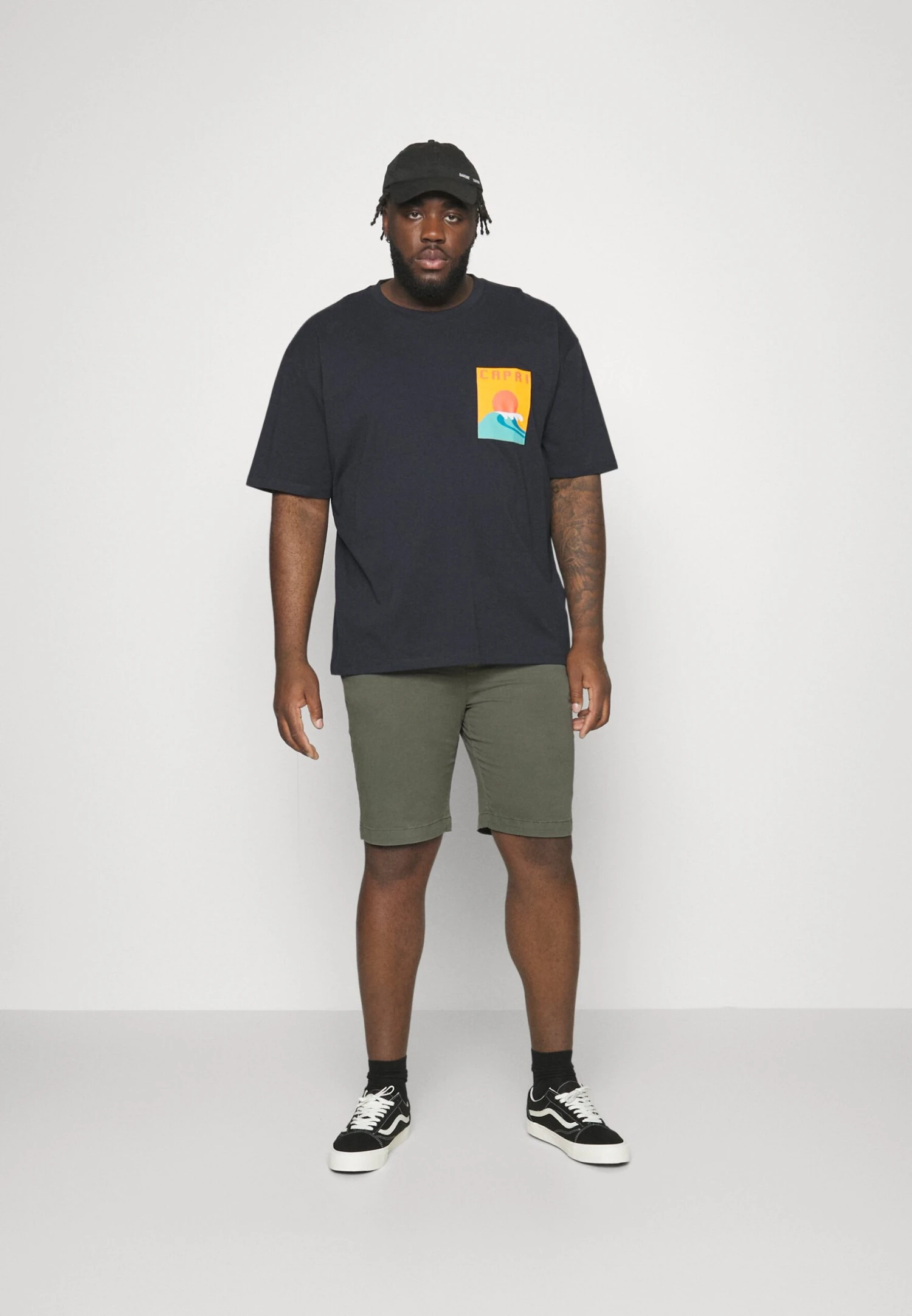 Elasticated Waist Shorts - Shorts - Army 2 Elasticated Waist Shorts - Shorts - Army - Afbeelding 2