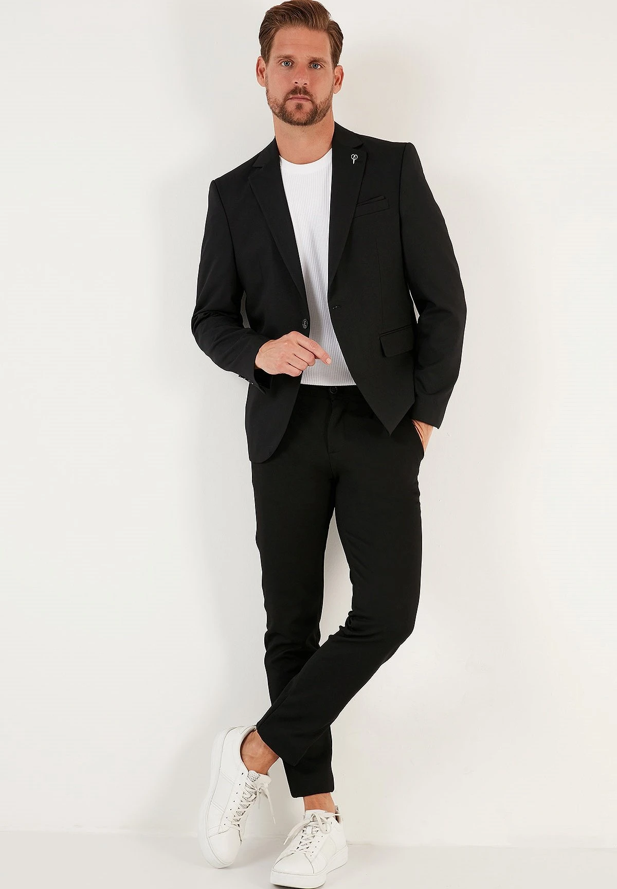 Slim Fit - Blazer - Black 2 Slim Fit - Blazer - Black - Afbeelding 2