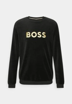 Boss Velour Sweatshirt - Pyjamashirt - Black