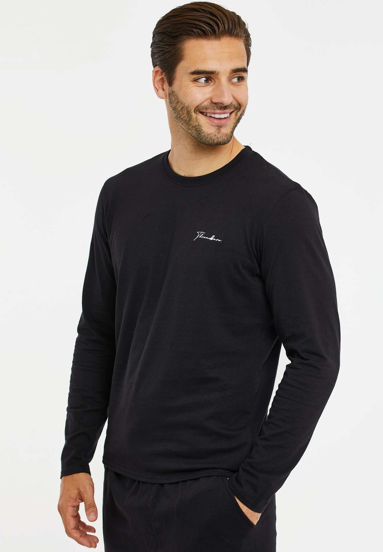 Threadbare Thb Lw Scoop Pj - Pyjama - Black 4 Threadbare Thb Lw Scoop Pj - Pyjama - Black - Afbeelding 4