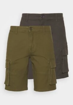 Only & Sons Onscam Stage Cargo 2 Pack - Shorts - Grey/Green
