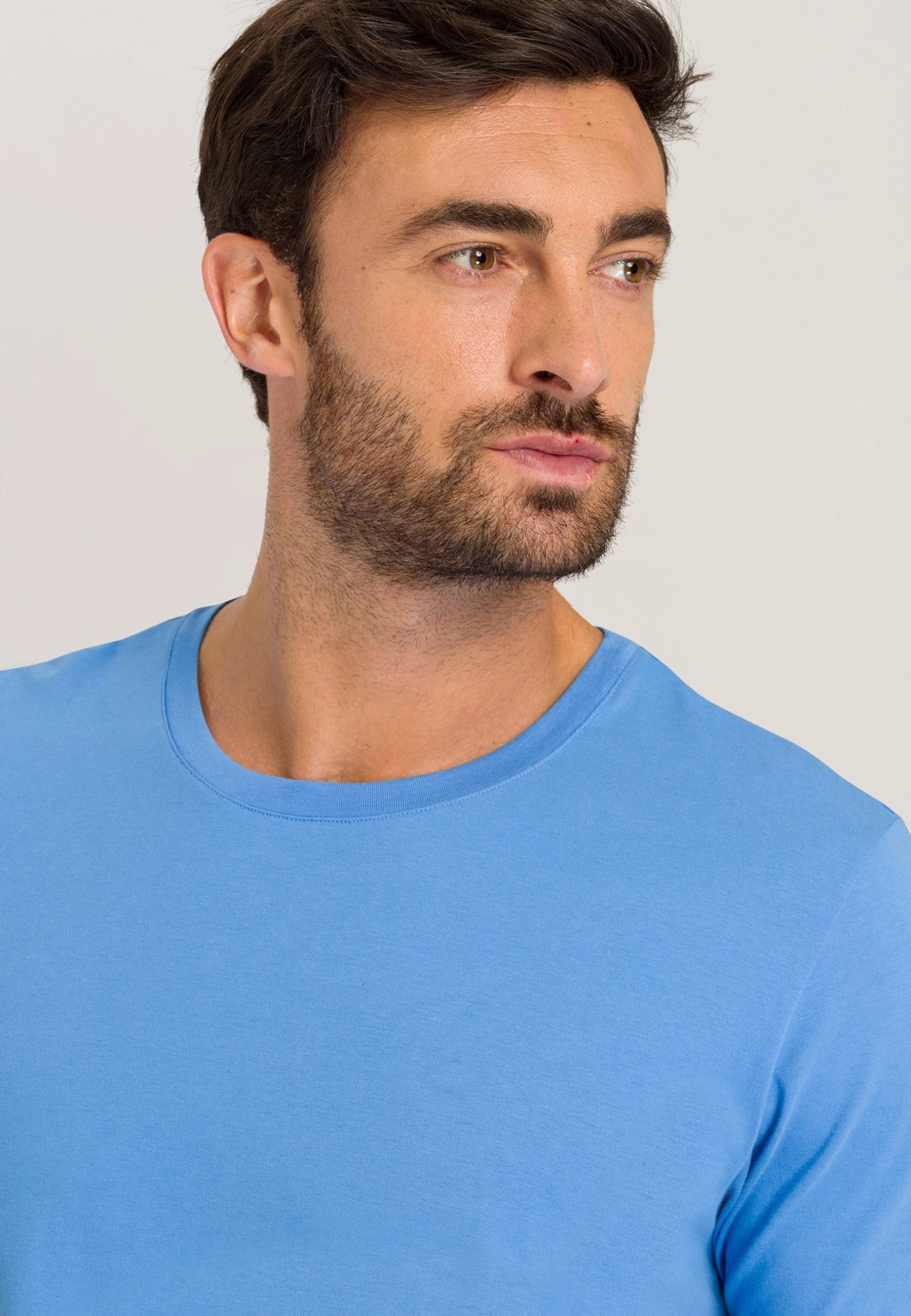 HANRO Living - Pyjamashirt - Sailing Blue 4 HANRO Living - Pyjamashirt - Sailing Blue - Afbeelding 4