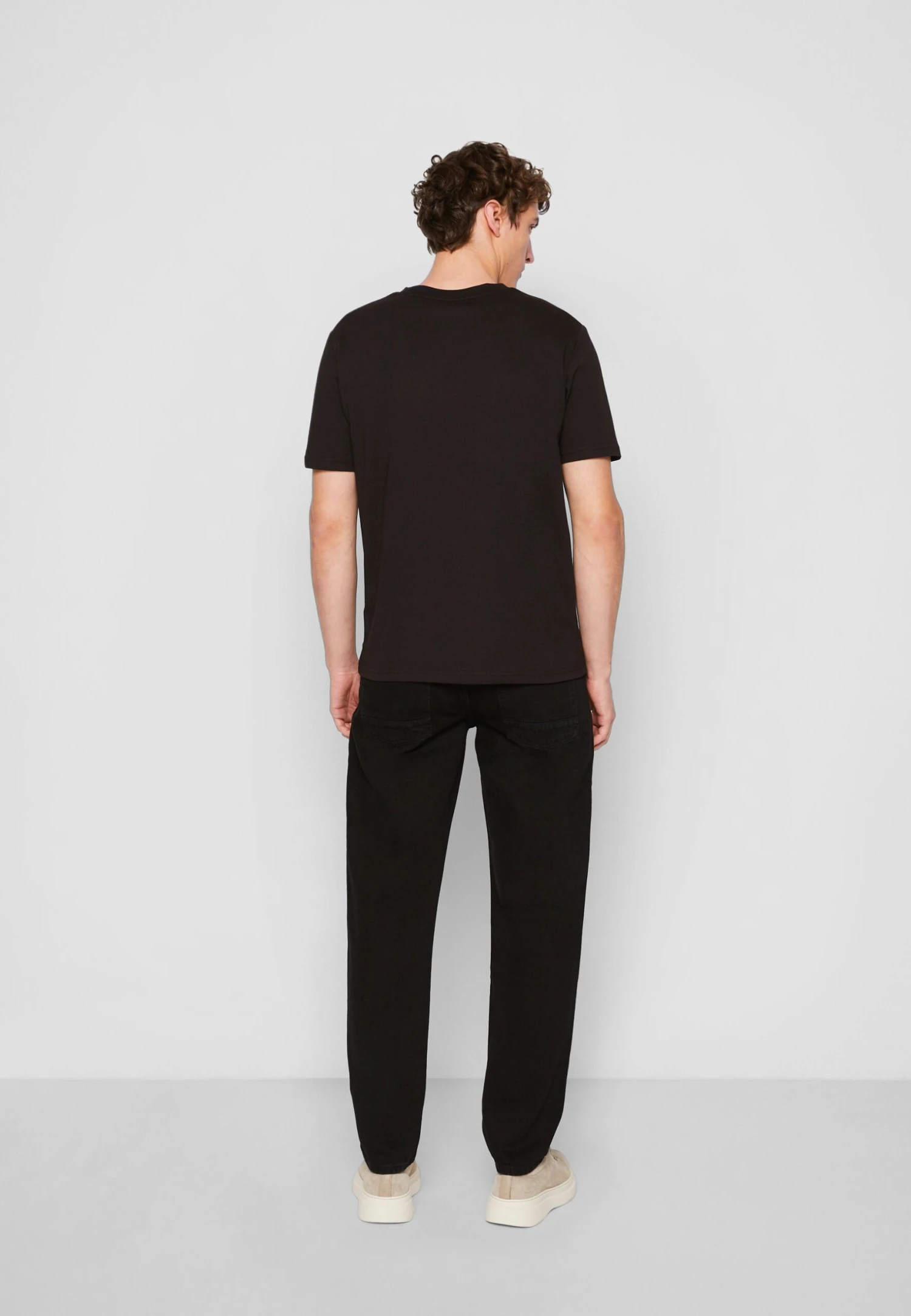 Marc O'Polo Short Sleeve Logo - T-Shirt Basic - Black 3 Marc O'Polo Short Sleeve Logo - T-Shirt Basic - Black - Afbeelding 3