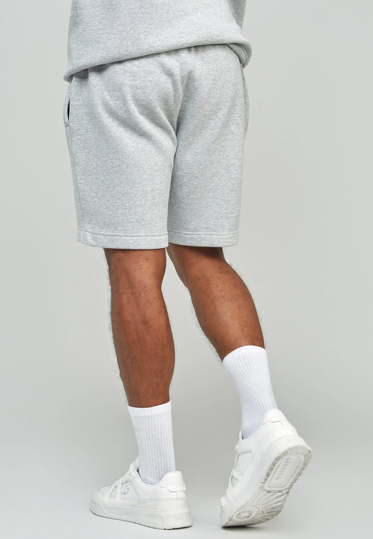 SikSilk Script Embroidery - Shorts - Grey 5 SikSilk Script Embroidery - Shorts - Grey - Afbeelding 5