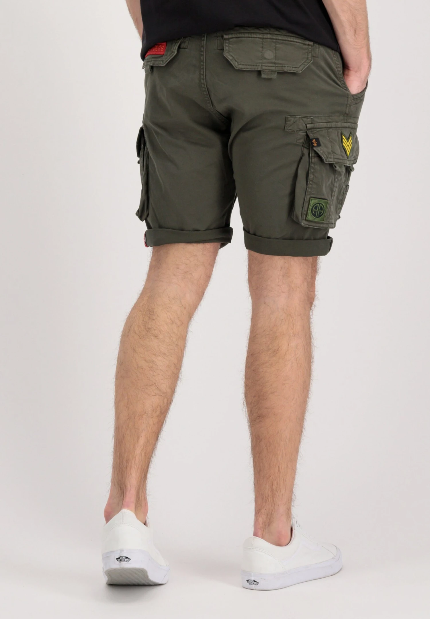 Alpha Industries Crew Patch - Shorts - Greyblack 2 Alpha Industries Crew Patch - Shorts - Greyblack - Afbeelding 2