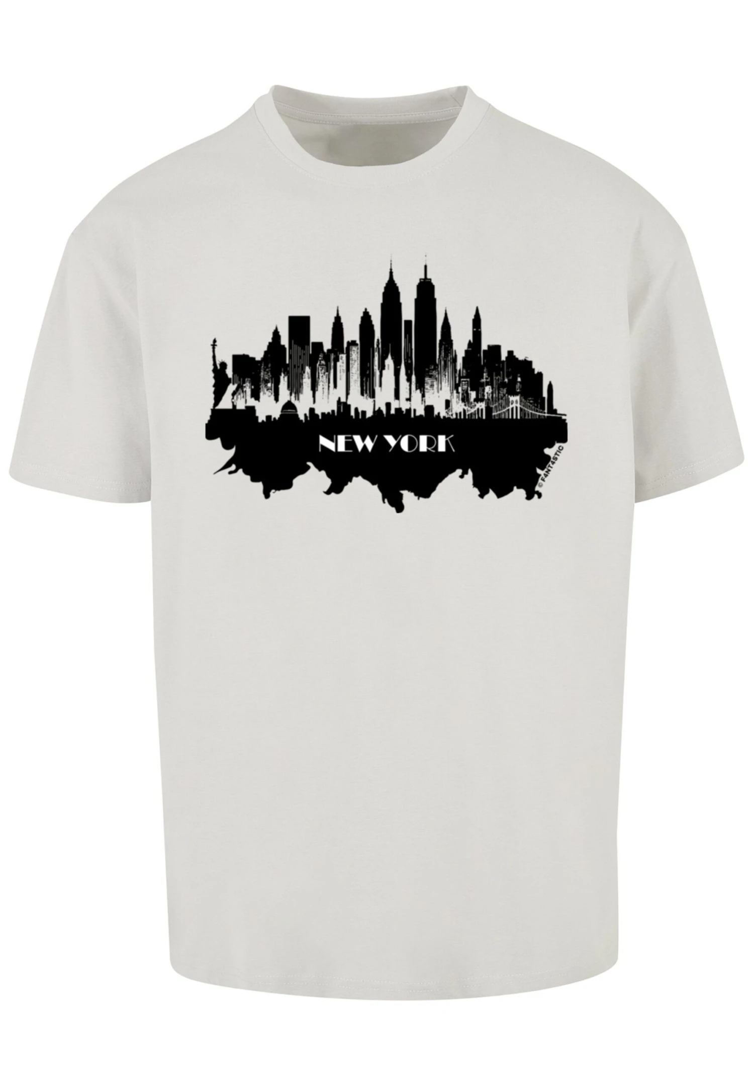 F4NT4STIC Cities Collection New York Skyline - T-Shirt Print - Lightasphalt 6 F4NT4STIC Cities Collection New York Skyline - T-Shirt Print - Lightasphalt - Afbeelding 6