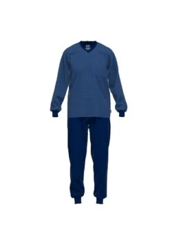 2-Tlg. Set Lang - Pyjama - Blau
