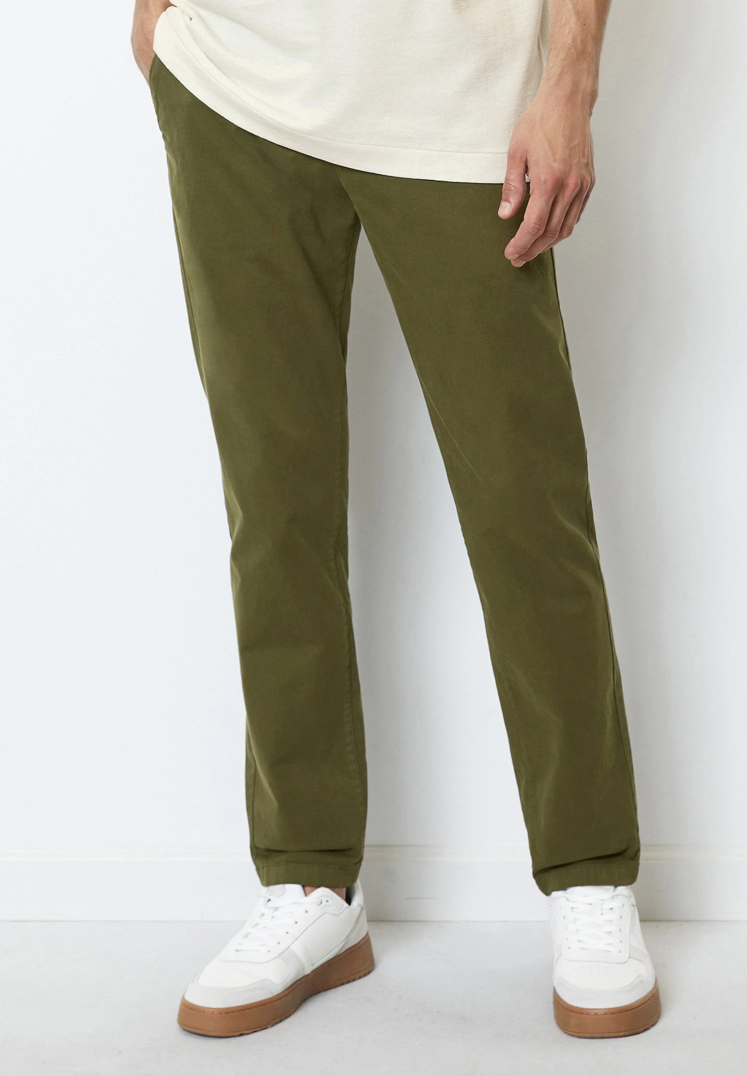 Marc O'Polo Modell Stig Shaped Aus Bio Mix - Broek - Asher Green 1 Marc O'Polo Modell Stig Shaped Aus Bio Mix - Broek - Asher Green