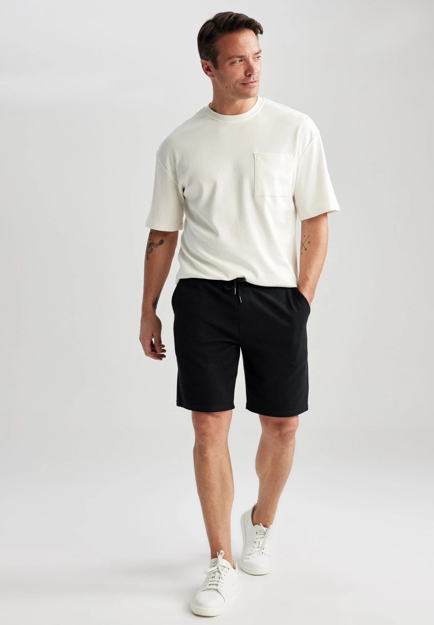 DeFacto Slim Fit - Trainingsbroek - Black 2 DeFacto Slim Fit - Trainingsbroek - Black - Afbeelding 2