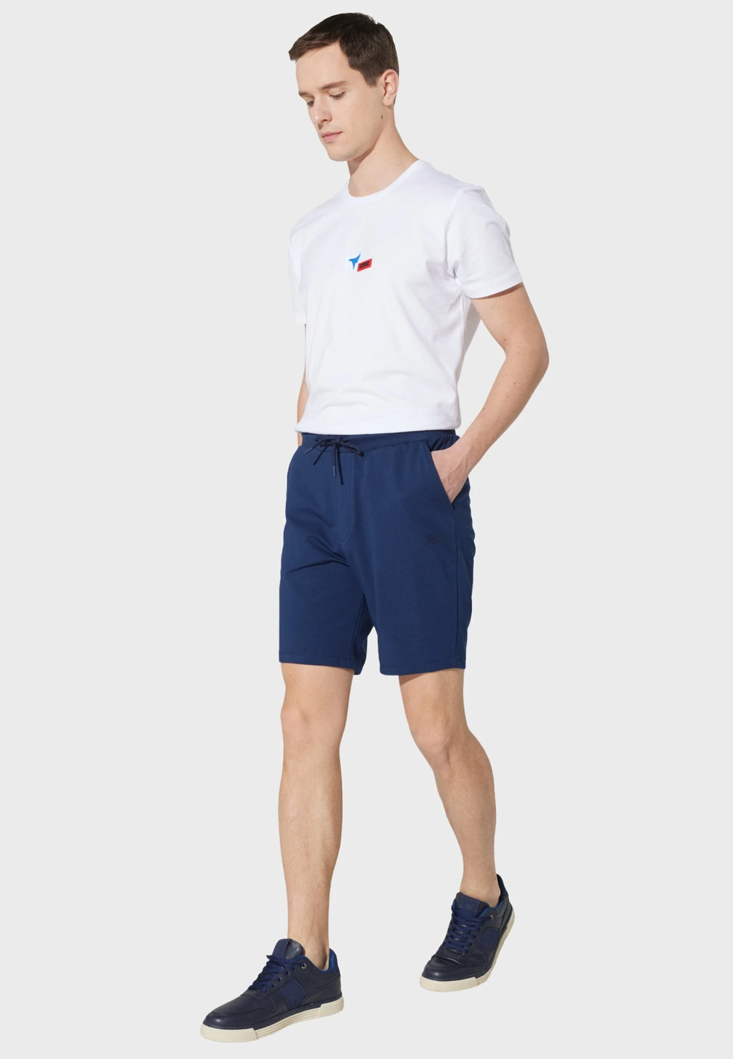 Standard Fit- Shorts - Indigo 2 Standard Fit- Shorts - Indigo - Afbeelding 2