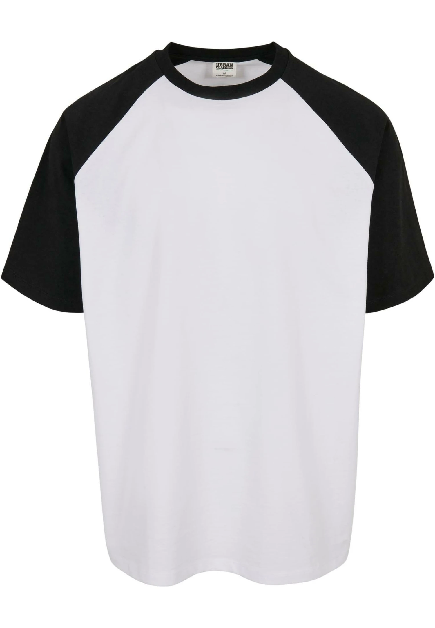 URBAN CLASSICS Raglan Tee - T-Shirt Print - White Black 6 URBAN CLASSICS Raglan Tee - T-Shirt Print - White Black - Afbeelding 6