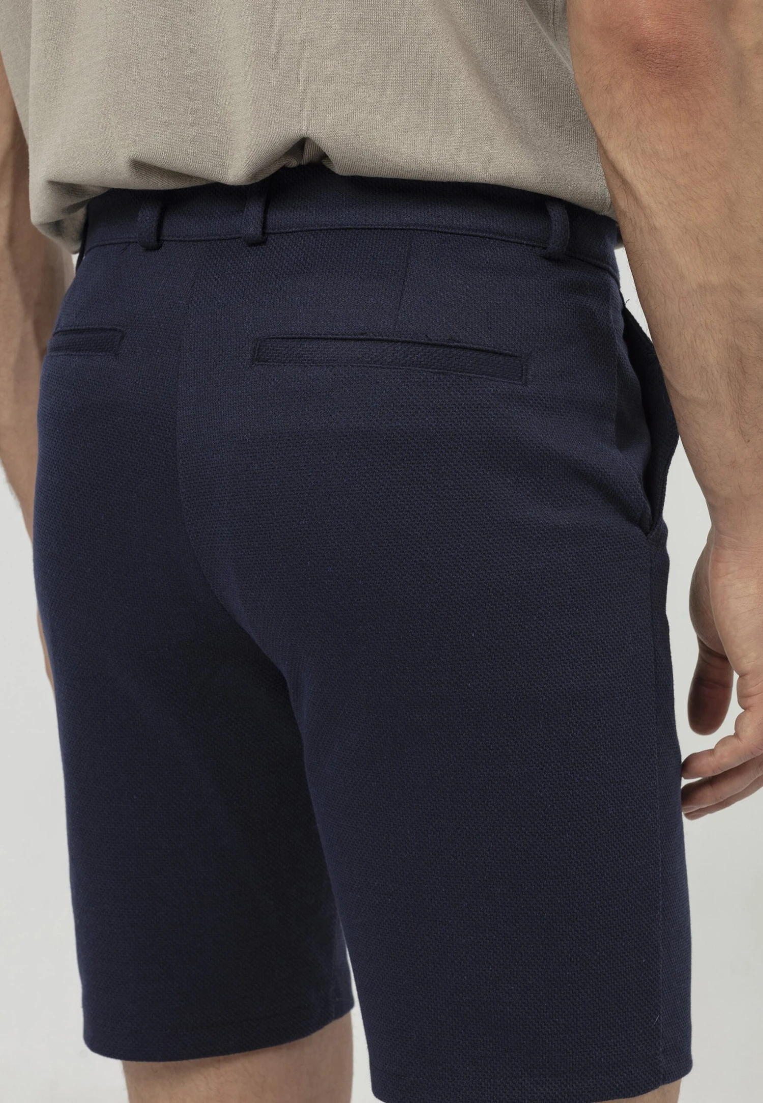 Binding Detailed - Shorts - Navy Blue 5 Binding Detailed - Shorts - Navy Blue - Afbeelding 5